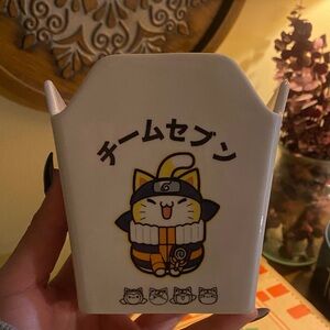 Naruto themed ramen dish 🍜